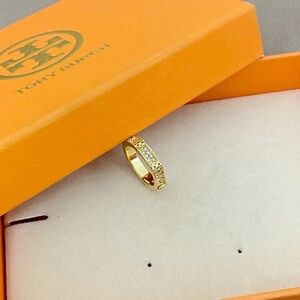 Tory Burch Gold Ring with diamond